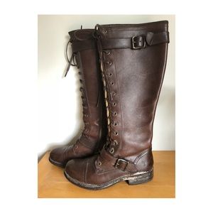 Frye Tall Lace Up Boots